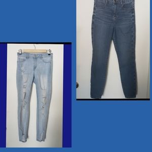 Curvy High-rise Jeggins AEO & Refuge Distressed
